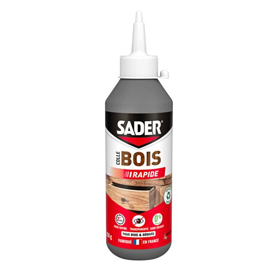 Colle à bois Prise Rapide Biberon 250g - SADER