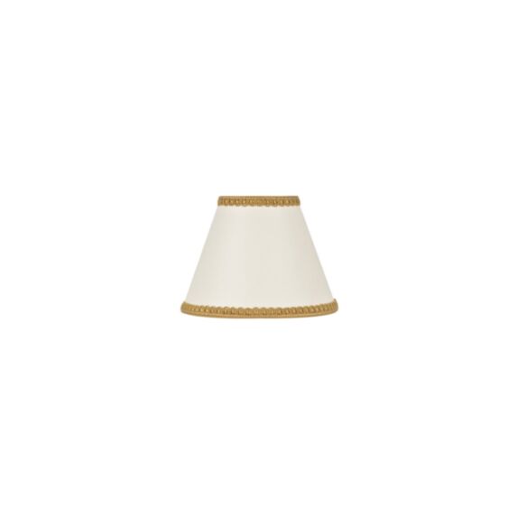 Abat jour conique avec galon diamètre 14 cm gazelle ivoire COREP