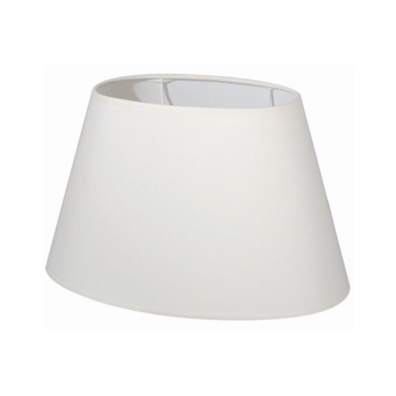 Abat-jour crème ovale coton d40cm