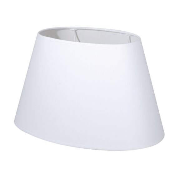 Abat-jour toiline ovale L.30 blanc cassé