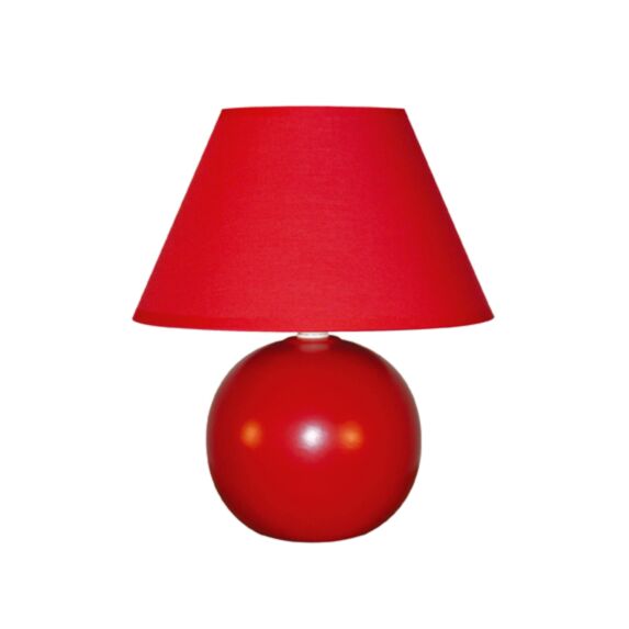 Lampe forme boule en céramique LOU cerise