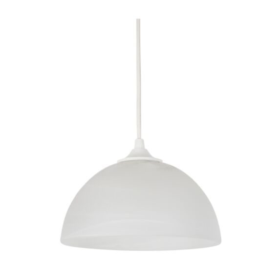 Suspension dôme verre Ø19 Nuage blanc