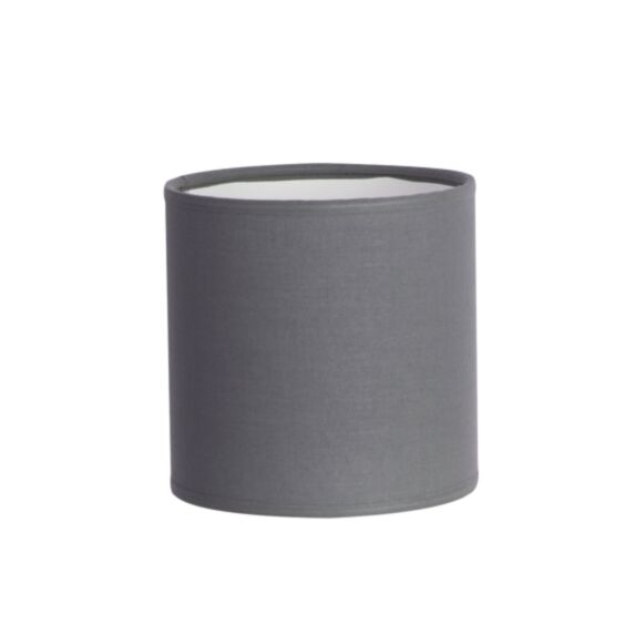 Abat-jour cylindre toiline Ø15cm H.13cm ardoise