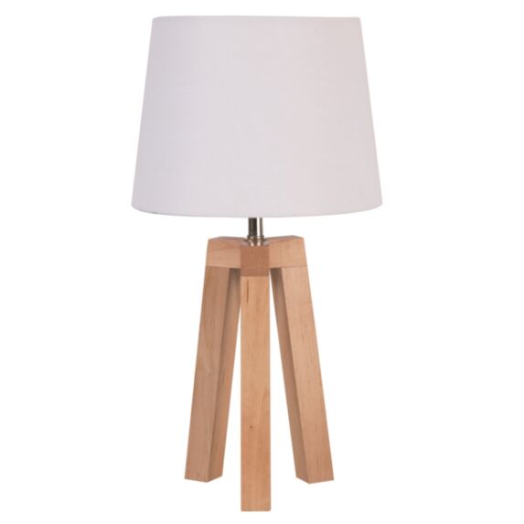 Lampe Stockholm Bois Certifié FSC® Blanc 40cm 40W - COREP
