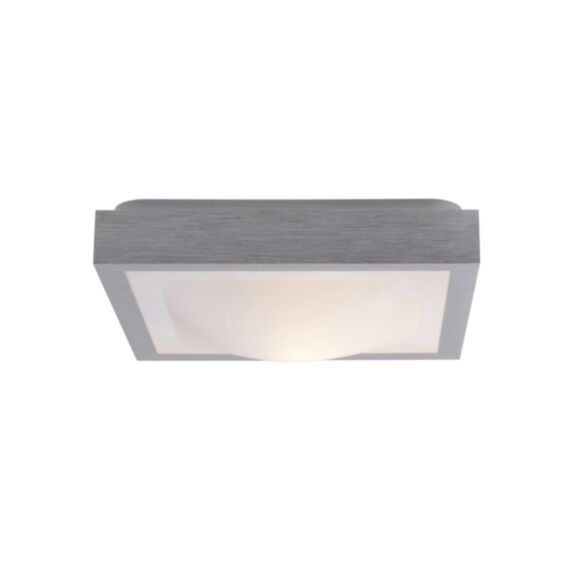 Plafonnier carré salle de bain IP44 Square alu