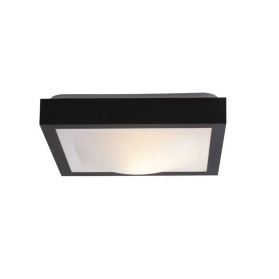 Plafonnier carré salle de bain IP44 square noir - COREP