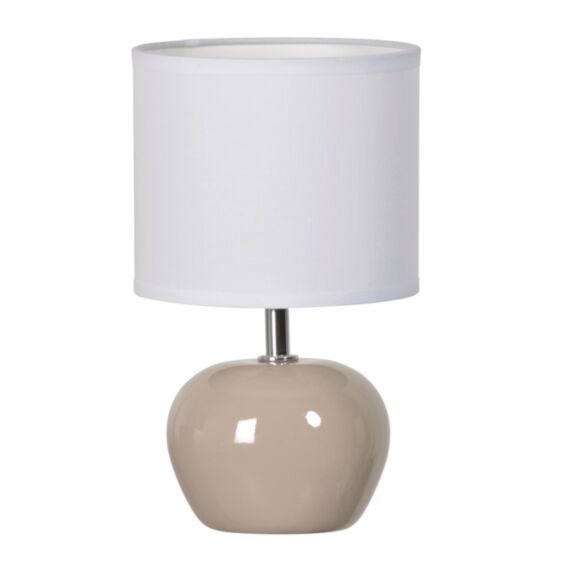 Lampe Pom Céramique Taupe 26cm 40W - COREP