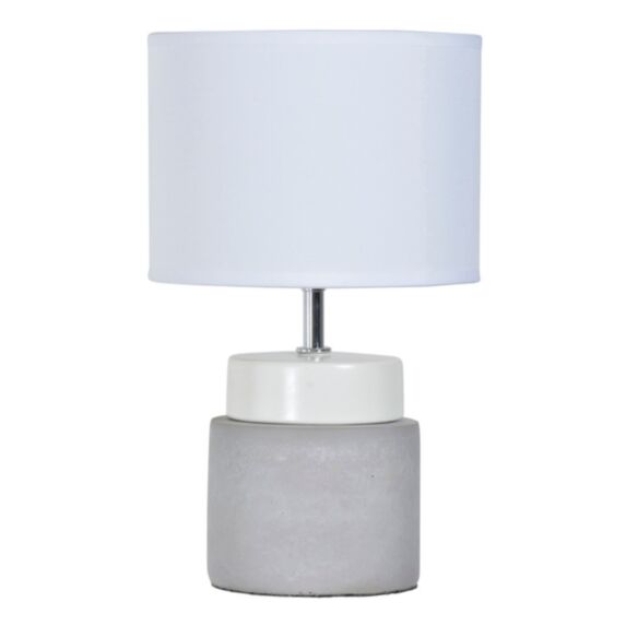 Lampe céramique béton/blanc majork pm