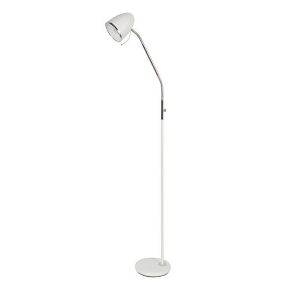 Lampadaire métal blanc brillant arty d12,50cm