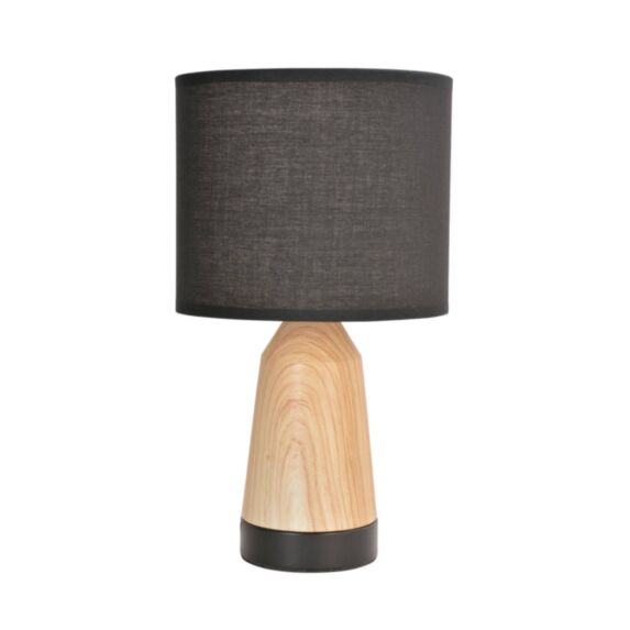 Lampe Baltik Métal Naturel/Noir 33cm E14 - COREP