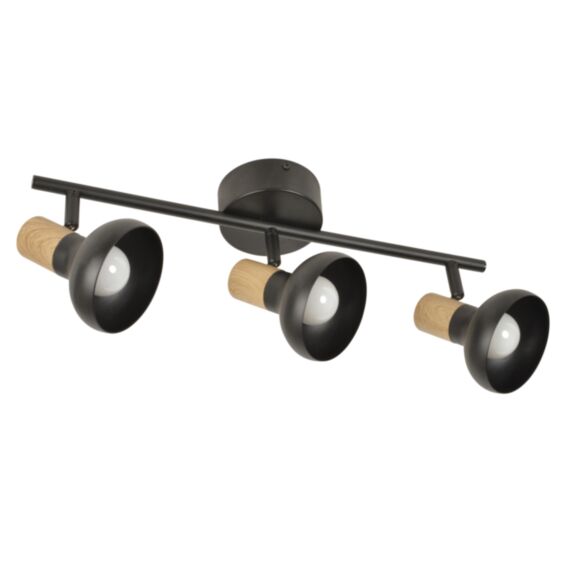 Spot métal noir mat alvar