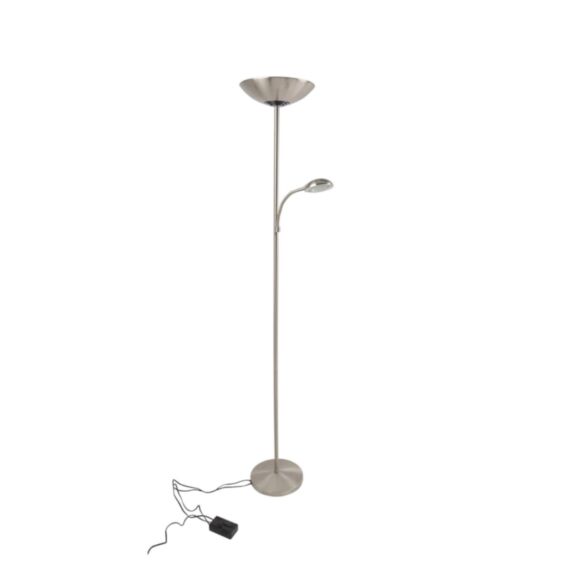 Lampadaire métal alu brossé james d28cm