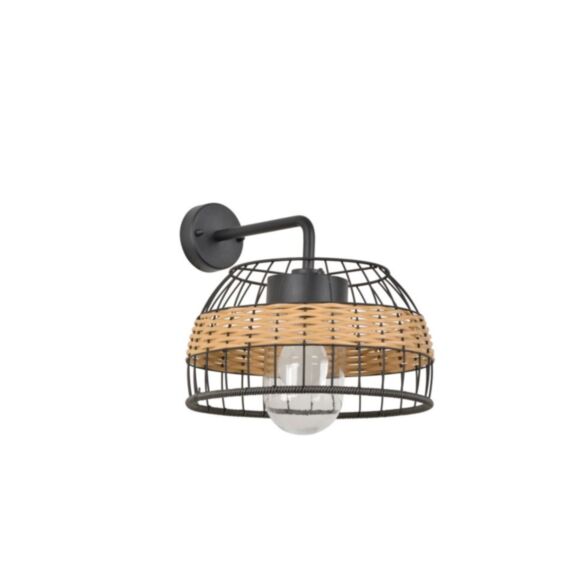 Applique métal Ivoa noir/naturel - COREP