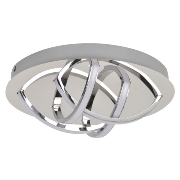 Plafonnier métal chrome dorian d34cm - COREP