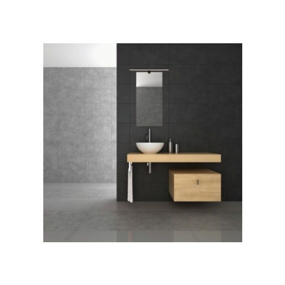 Réglette métal noir mat edwin