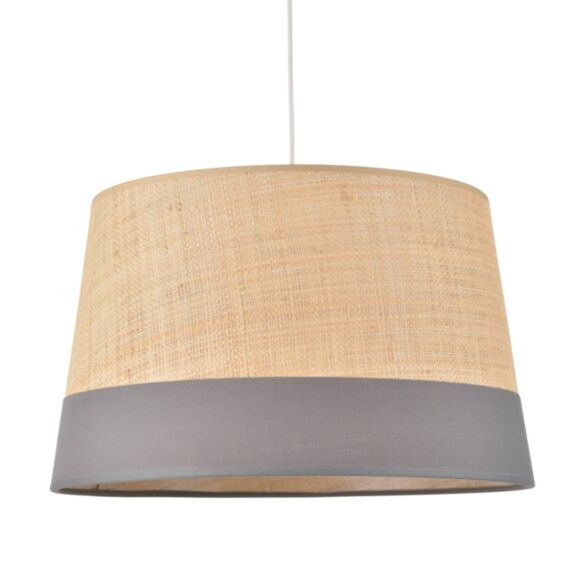 Suspension Marina Raphia et Coton Ardoise Ø38cm - COREP