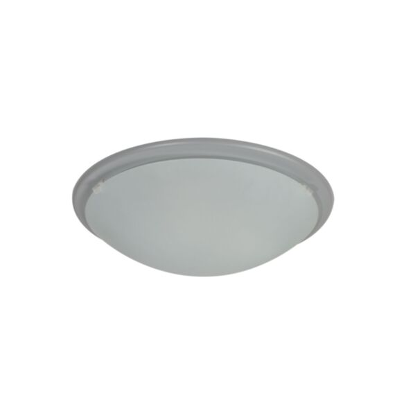 Applique/plafonnier verre gris bianca d28cm