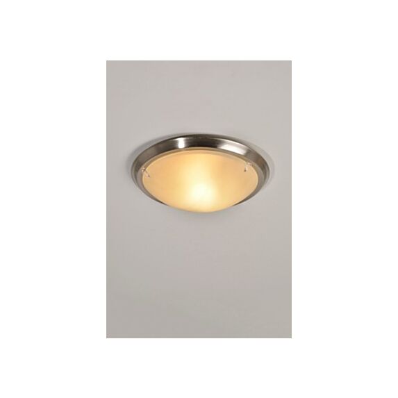 Applique/plafonnier verre alu brossé ugo d30cm