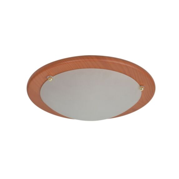 Applique/plafonnier verre acajou ezio d31cm