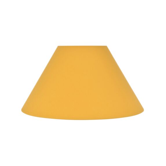 Abat-jour conique coton Ø40cm H21cm moutarde - COREP