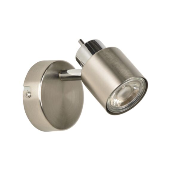 Spot Logan 1 lumière alu brossé COREP