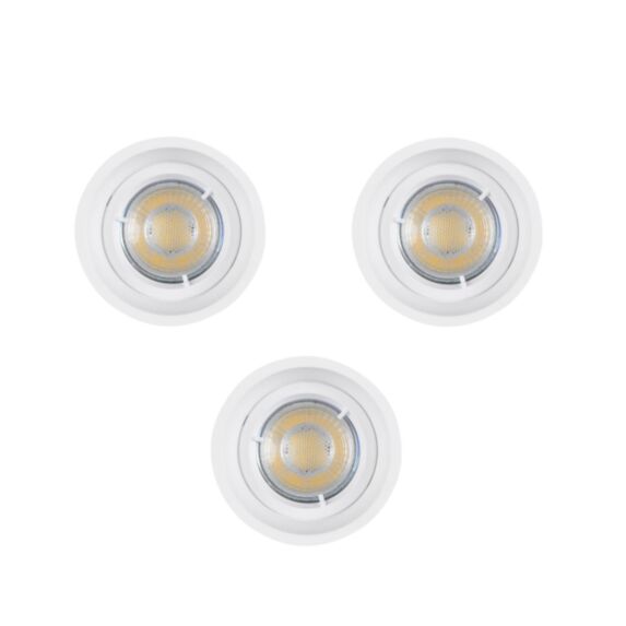 Spot encastré anti-éblouissement métal blanc LUNEN X3 D9,3cm Corep