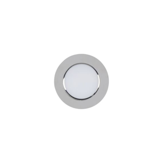 Spot encastré fixe salle de bain BBC métal chrome TESS S D7cm Corep