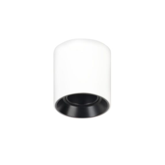 Spot aluminium blanc/noir ELCHE D10,5cm Corep