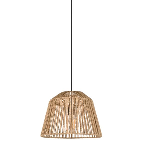 Suspension Quintana ficelle tressée E27 Ø29xH.21cm Naturel