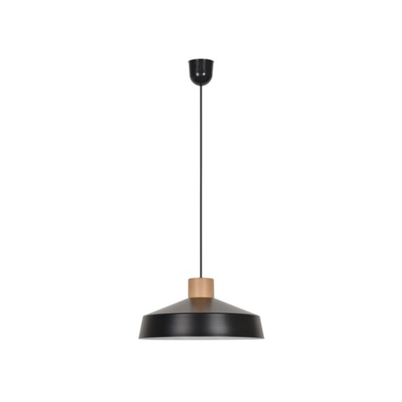 Suspension Helsinki métal peint mat D32 noir – COREP