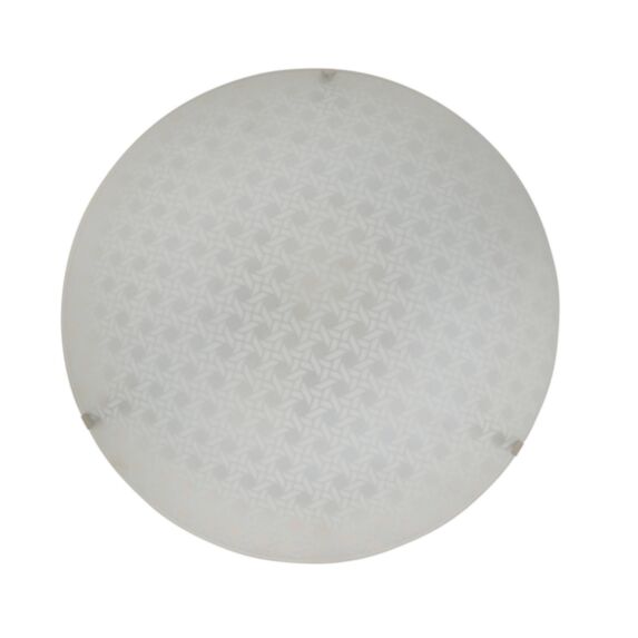 Plafonnier Lucia cannage verre Ø30cm - COREP