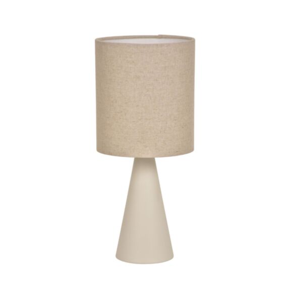Lampe à poser Sally métal/coton blanc H.33,50cm - COREP