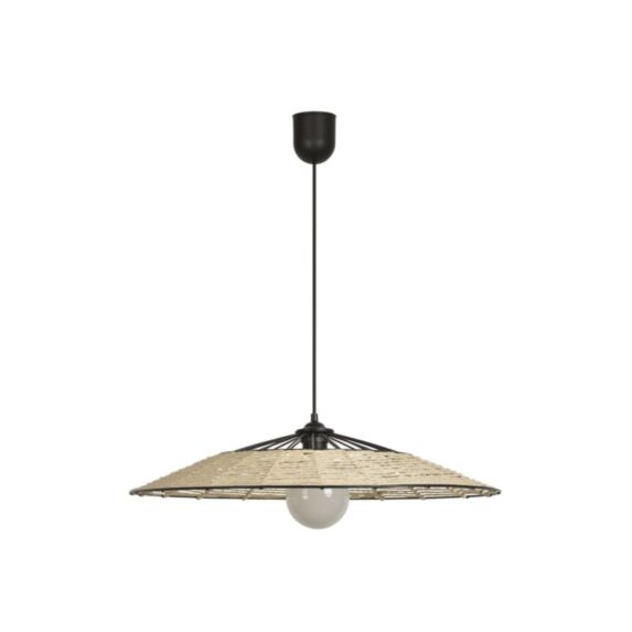 Suspension Mahina métal naturel Ø55cm noir - COREP