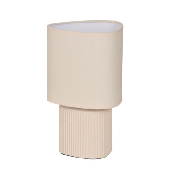 Lampe Minos céramique ivoire H.27,5cm - COREP