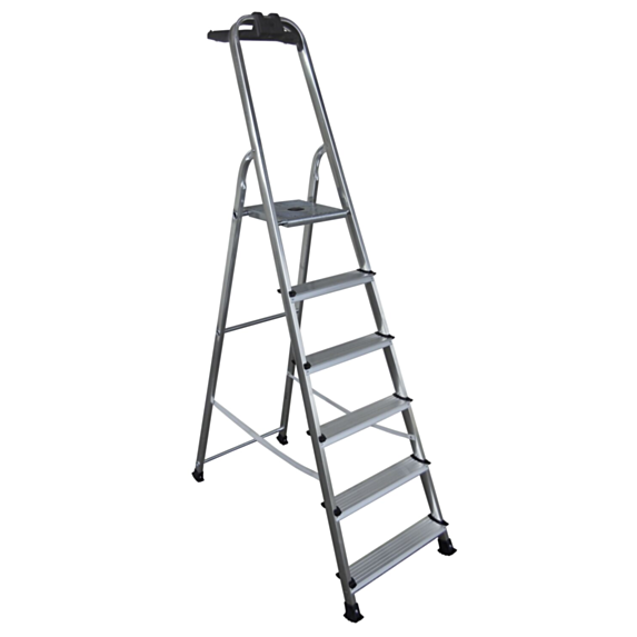 Escabeau aluminium - 6 marches 3m19 - brico