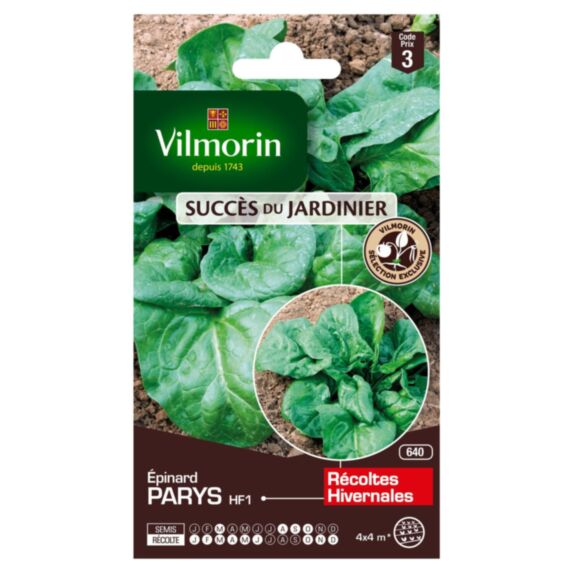 Graines Epinard Parys HF1 - VILMORIN