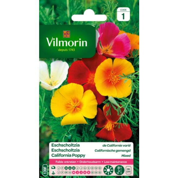 Graines Eschscholtzia de Californie Varié - VILMORIN