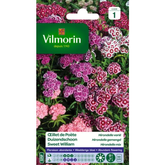 Graines Œillet de Poète Hirondelle Varié - VILMORIN