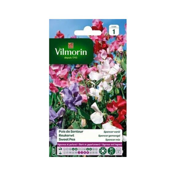 Graines Pois de Senteur Spencer Varié - VILMORIN
