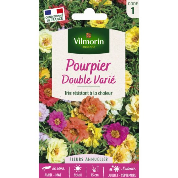 Graines Pourpier Double Varié - VILMORIN