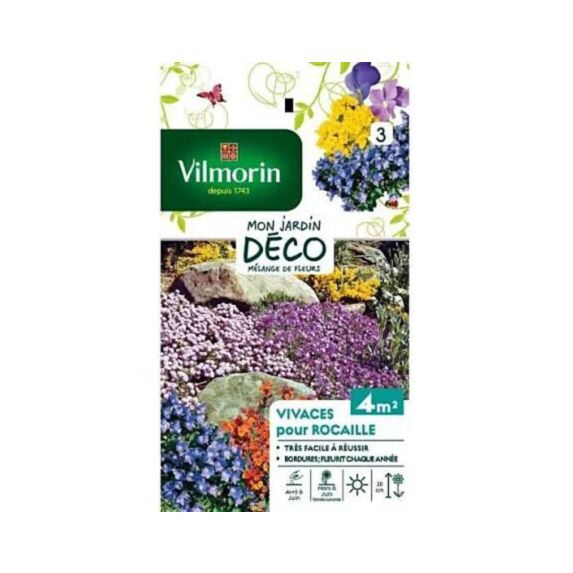 Graines Mélange de Fleurs Vivaces Pour Rocaille 4m² - VILMORIN
