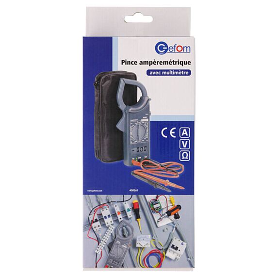 Pince ampèremétrique digitale avec étui Gefolec
