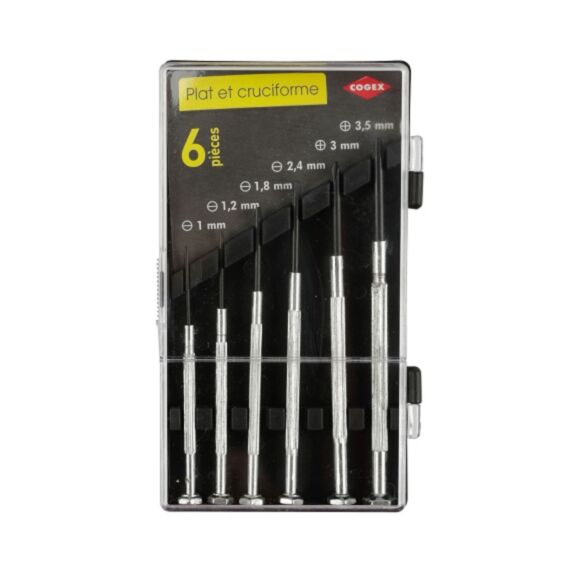 Lot de 6 tournevis de précision