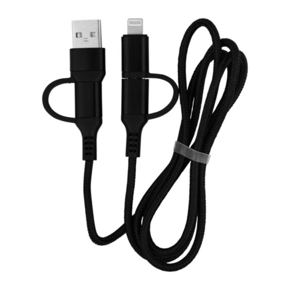 Câble USB 4 en 1 1m noir - TURBOCAR