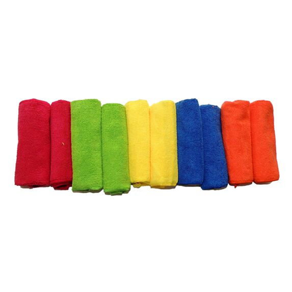 10 chiffons microfibre 30 x 30 cm - ECO BUDGET