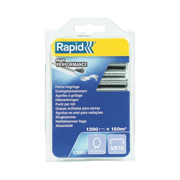 Agrafes grillage VR16 galvanisée 1390 - RAPID