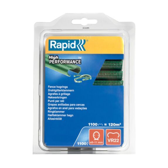1100 agrafes grillage VR22 vert - RAPID