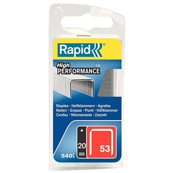 Agrafes en fil fin n° 53/20 mm de RAPID