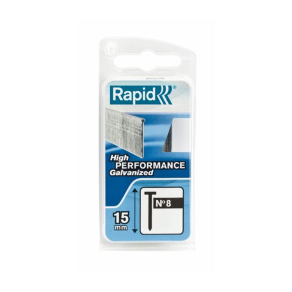 1000 clous galva 8/15 mm - RAPID