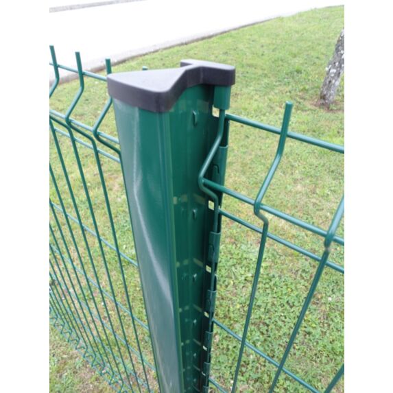 poteau à clipser vert plastifié 1.87m - FILIAC